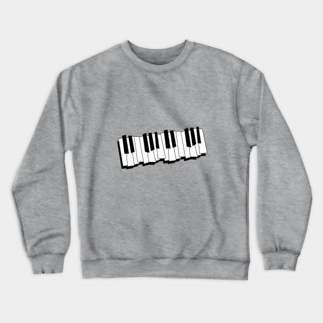 Piano Keys Crewneck Sweatshirt by HelenDesigns